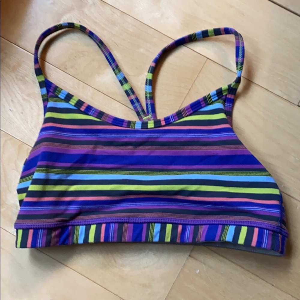 Lululemon power Y bra rare rainbow sz 2